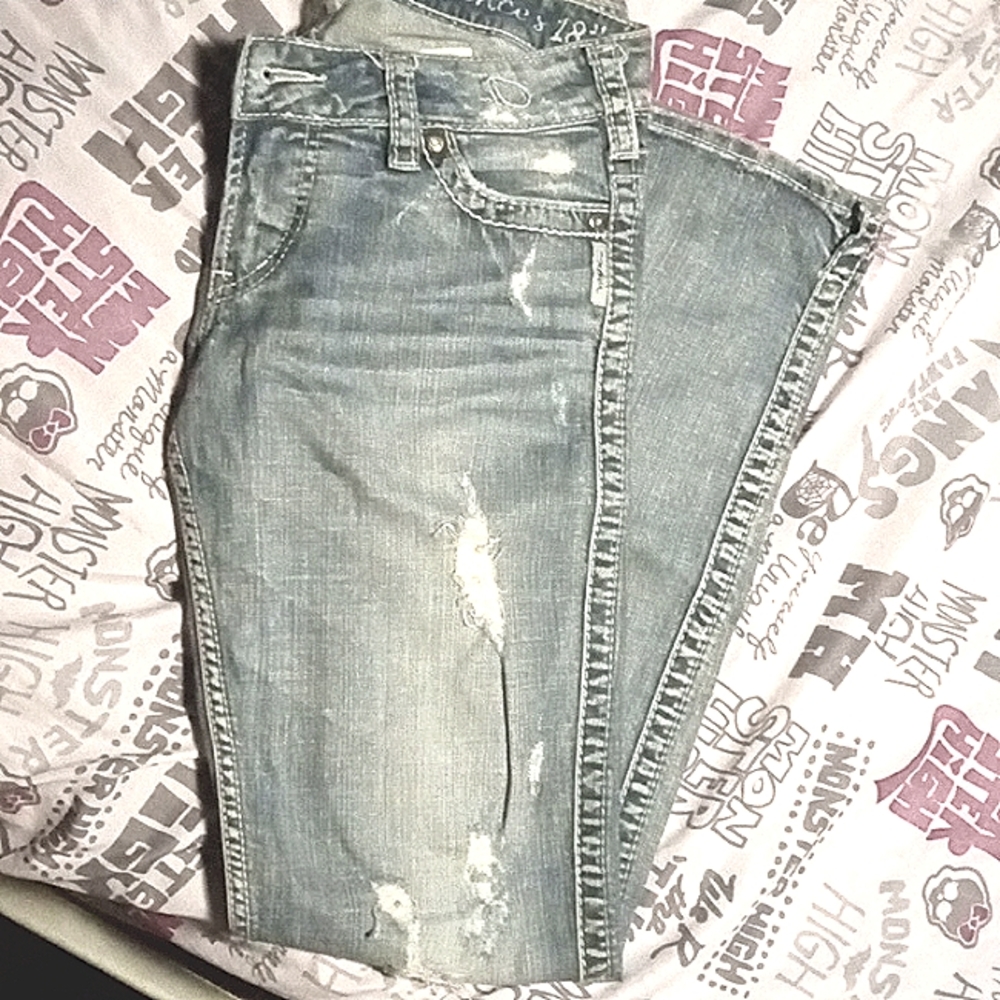 Silver jeans